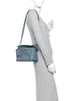Calfskin Small Puzzle Bag Stone Blue