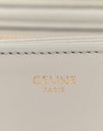 Shiny Calfskin Teen Triomphe Chalk