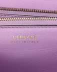 Grained Calfskin La Medusa Flap Shoulder Bag Taupe