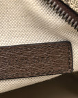 GG Supreme Monogram Web Mini Ophidia Double Zip Messenger Bag Beige New Acero