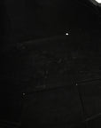Grained Calfskin Maxi Intrecciato Medium Arco Tote Black