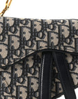 Oblique Mini Saddle Bag Blue