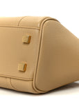 Grained Calfskin Little New Luggage Sandcastle