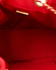 Caviar Quilted Mini CHNL 25 Handbag Red