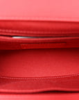 Caviar Quilted Small Business Affinity Flap Coral
