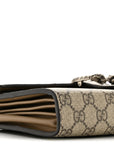GG Supreme Monogram Mini Dionysus Chain Wallet Beige Taupe