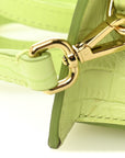 Calfskin Crocodile Embossed Le Chiquito Light Green