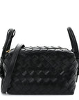 Calfskin Intrecciato Small Loop Top Handle Black