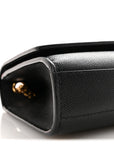 Grain De Poudre Medium Classic Monogram Kate Satchel Black