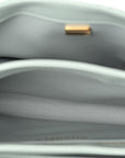 Lambskin Quilted Small Trendy CC Flap Dual Handle Bag Light Grey