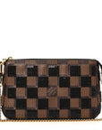 Damier Paillettes Mini Pochette Accessories Black