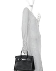 Epsom Birkin 30 Black