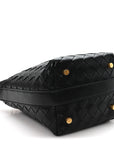 Calfskin Nappa Intrecciato Candy Wallace Black