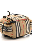 Nylon Vintage Check Medium Rucksack Backpack Antique Yellow