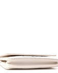 Caviar Quilted Wallet On Chain WOC White