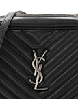 Calfskin Matelasse Monogram Lou Camera Bag Black