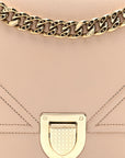 Grained Calfskin Medium D1ORama Flap Bag Nude