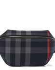House Check Sonny Bum Bag Navy Grey