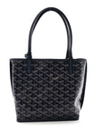 Goyardine Reversible Mini Anjou Navy