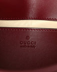 Calfskin Matelasse Mini GG Marmont Shoulder Bag Rosso Ancora