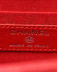 Lambskin Quilted Mini Trendy CC Chain Wallet Black