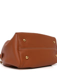 Grained Calfskin Low Key Speedy 30 Cognac
