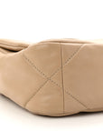 Lambskin Quilted Medium CHNL 19 Flap Dark Beige