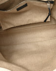Linen Calfskin Rive Gauche Tote Optic White