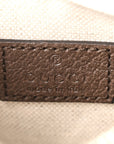GG Supreme Monogram Textured Calfskin Web Small Attache Shoulder Bag Beige Ebony New Acero