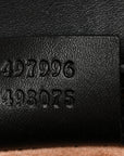 GG Supreme Monogram Small Osiride Top Handle Bag Black Gold