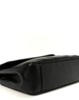 Lambskin Chevron Quilted Large Loulou Black