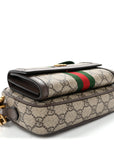 GG Supreme Monogram Web Mini Ophidia Bag Beige Ebony