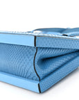 Snakeskin Small Postal Bag Sky Blue