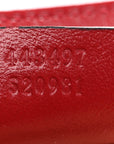 Vintage Effect Calfskin Matelasse Diagonal Small Torchon GG Marmont Shoulder Bag Black Romantic Cherry