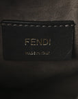 Vitello Liberty F is FNDI Bi-Color FF 1974 Embossed Mini Mon Tresor Bucket Bag Maya Black