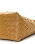 Nappa Intrecciato Small Flip Flap Tote Acorn Brass