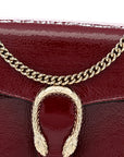 Crinkled Patent Mini Dionysus Shoulder Bag Rosso Ancora Red