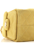 Suede Quilted Mini CHNL 25 Handbag Yellow