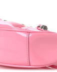 Patent Faux Leather Le Cagole Shoulder Bag XS Sweet Pink