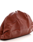 Smooth Butter Calf The Pouch Oversized Clutch Bordeaux