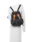 Nylon Medium Rucksack Backpack Black