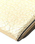 Metallic Heritage Grain Penrose Bow Continental Wallet Gold