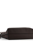 Calfskin Mini Flamenco Knot Clutch Chocolate