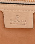 GG Supreme Monogram Azalea Calfskin Web Small Jackie 1961 Hobo Beige Ebony Mystic White