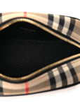 Calfskin Vintage Check Half Cube Crossbody Bag Black