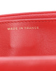 Caviar Quilted Wallet on Chain WOC Red