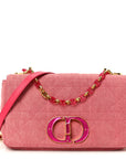 Denim Macrocannage Medium Caro Bag Fuchsia Multicolor