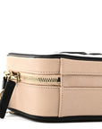 Caviar Quilted Small CC Filigree Vanity Case Beige Black