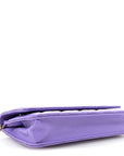 Caviar Quilted Wallet On Chain WOC Purple