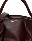 Shiny Nappa Calfskin Small Paseo Bag Burgundy